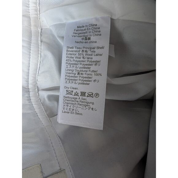 J Crew Women's Wool Blend Buffalo Plaid Mini Skirt Sz 0 Black White Academia - Picture 5 of 6